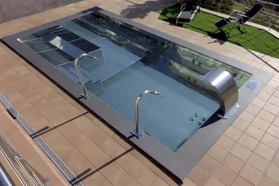 stainless steel one piece pool