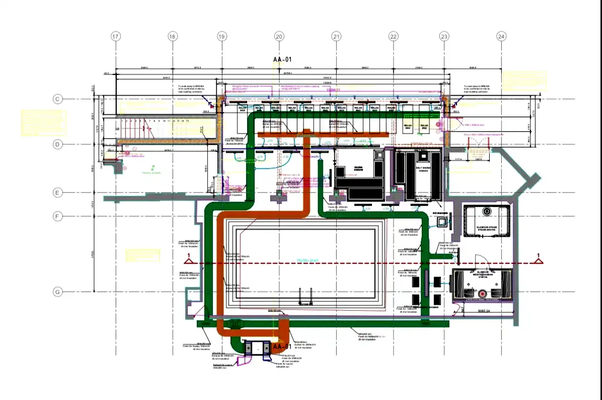 swimming pool 2d plan