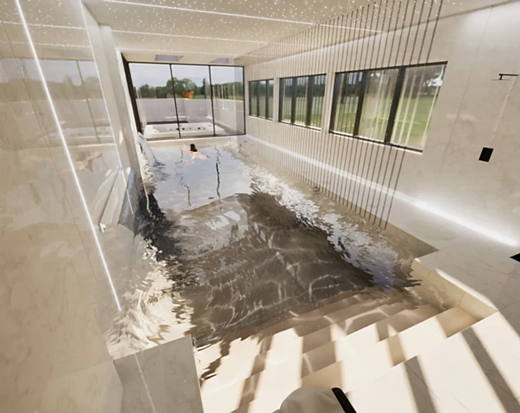 Liverpool beachside detail 3d swimming pool and spa drawings