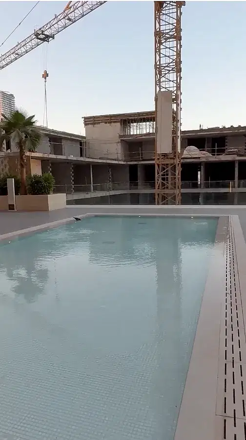 after pic of build of swimming pool in uae