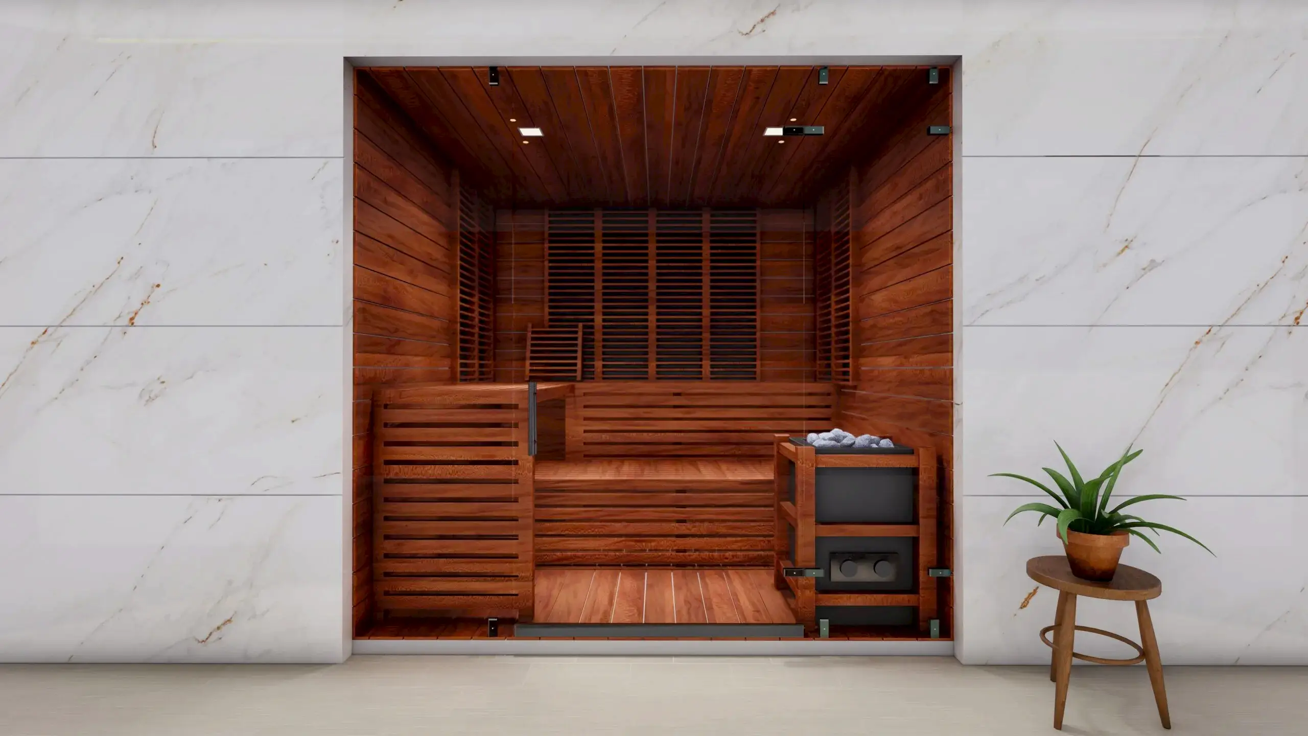 lux premium bio sauna cedarwood