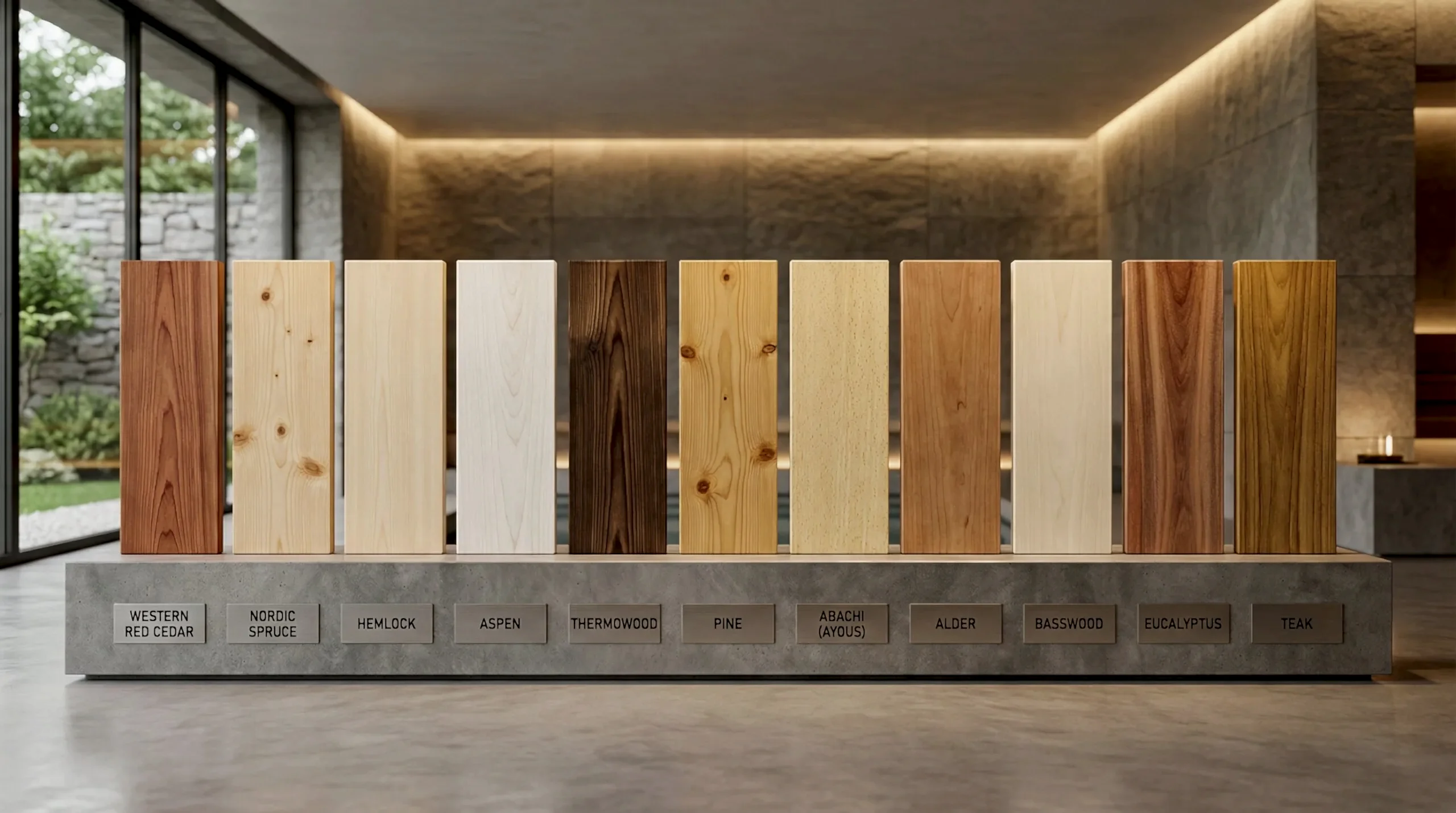 sauna wood use to make sauna choice