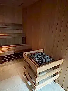 bespoke sauna and fire suppression system installation by luxpool 14