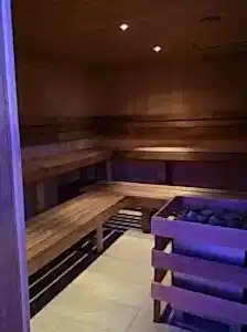 bespoke commercial sauna build by luxpool in london uk