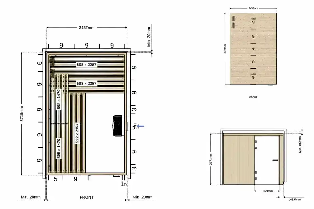commercial bespoke sauna design by luxpool 2